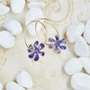 14K Gold Filled Flower Power Hoop Earrings - Available in More Colors