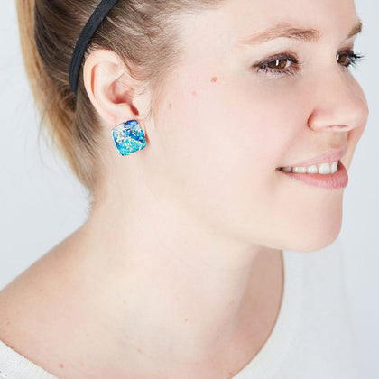 Gold Mini Diamond Earrings - Available in More Colors - Odell Design Studio