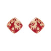 14K Gold Plated Mini Diamond Earrings - Available in More Colors
