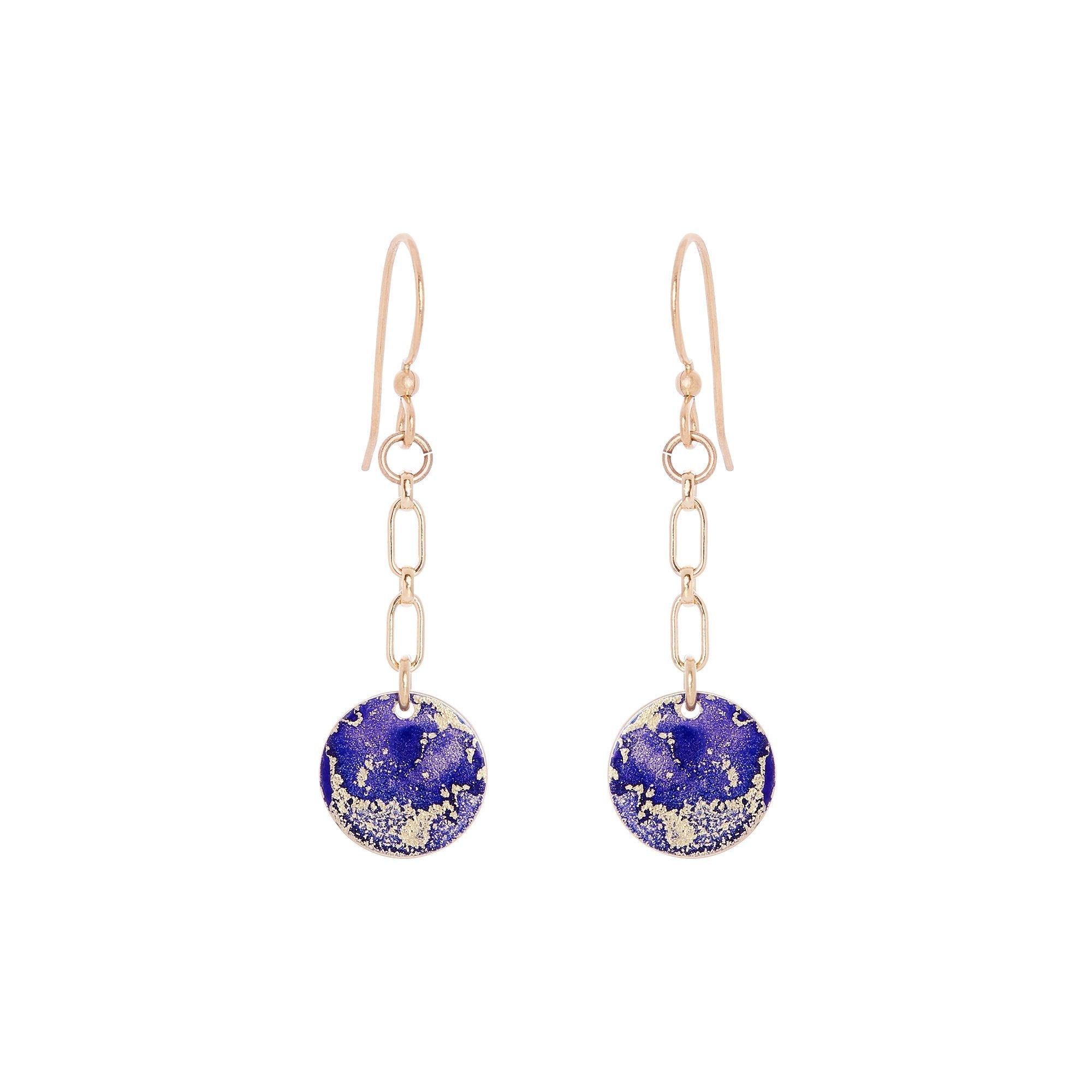 14K Gold Plated Petit Dangle Earrings - Available in More Colors