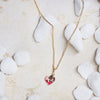 14K Gold Plated Petit Heart Necklace - Available in more colors