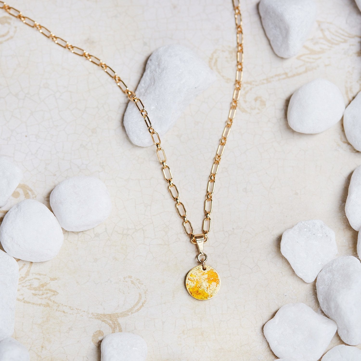 Gold Petit Pendant Necklace - Available in More Colors - Odell Design Studio