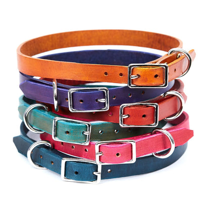 Medium Leather Dog Collar - Available in More Colors - Odell Design Studio