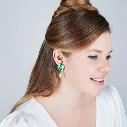 Silver Drop Earrings - Odell Design Studio