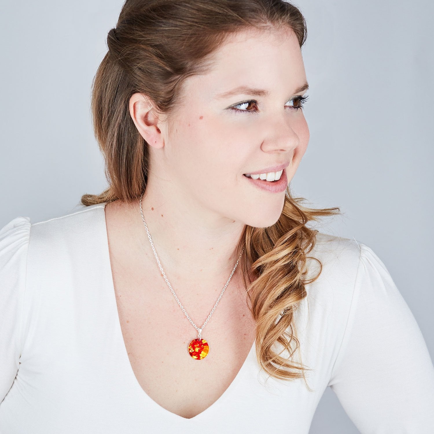 Silver Fine Pendant Necklace - Available in More Colors - Odell Design Studio
