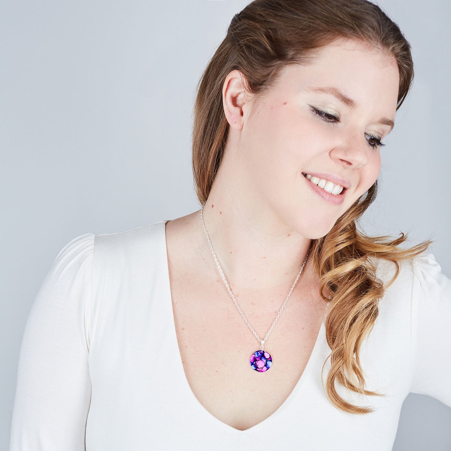 Silver Fine Pendant Necklace - Available in More Colors - Odell Design Studio