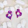 Sterling Silver Plated Heart Earrings - Available in More Colors