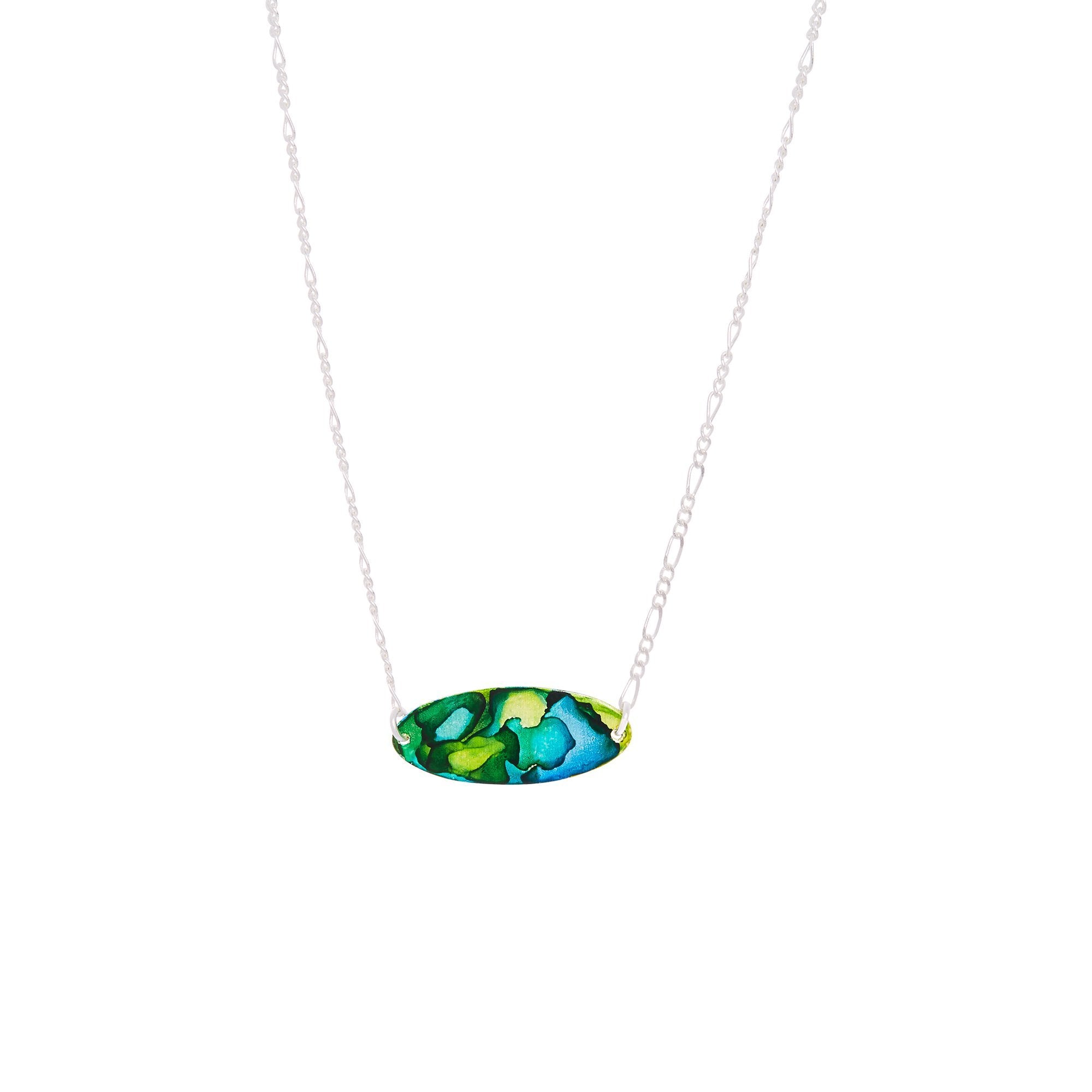 Silver Mini Oval Pendant - Odell Design Studio