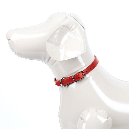 Small Leather Dog Collar - Available in More Colors - Odell Design Studio