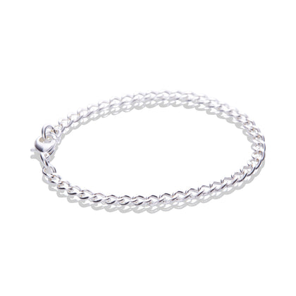Sterling Silver Fine Flat Cable Chain Bracelet - Odell Design Studio